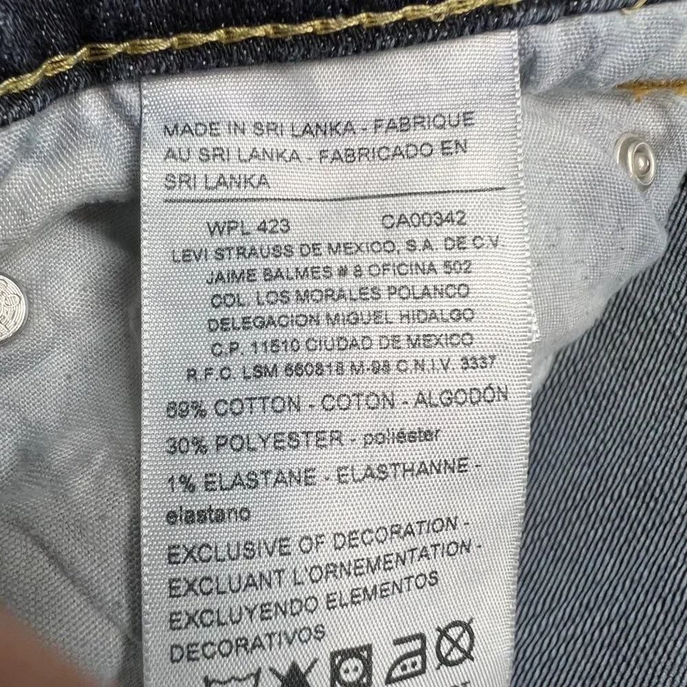 Levi's Denizen 216 Skinny Fit Denim Jeans Medium Wash Blue Mens Size 36 X 30 - Picture 11 of 13